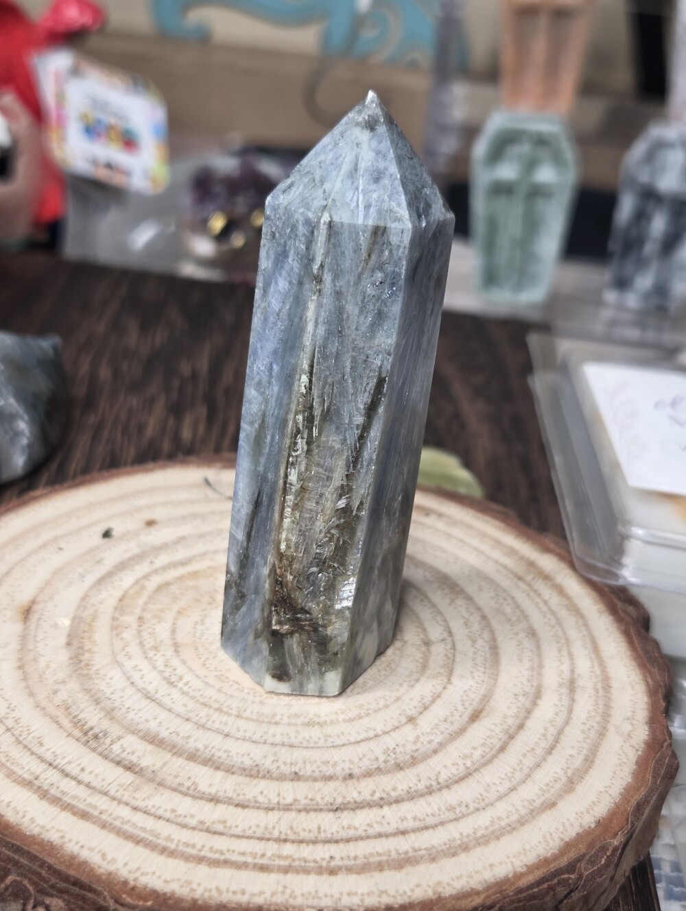 Blue Kyanite Tower 3 In (Stone Of Alignment And Balance) (E)